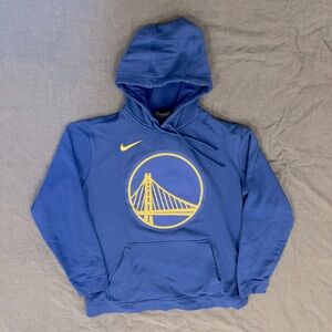 Official Golden State Warriors NBA Nike Blue Hoodie
